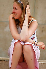 Candid public sitting upskirt free photos